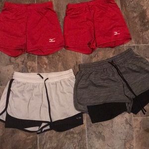 Spandex and running shorts